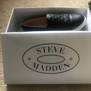 Black Steve Madden loafers